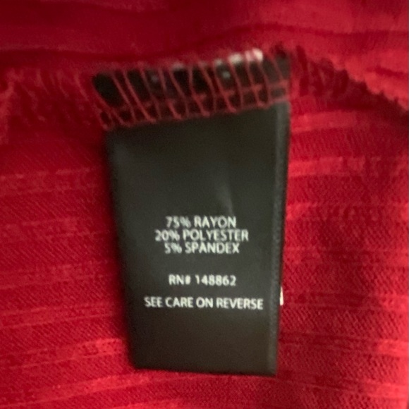 Torrid Red Sweater Size 1 3/4 sleeve button up chest - Picture 3 of 3